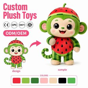 Peluche Personalizzati Ecologici Super Morbidi in Cotone PP Riciclato Lavabili Carini per Bambini Certificati CE EN71 OEM - Product Image 1