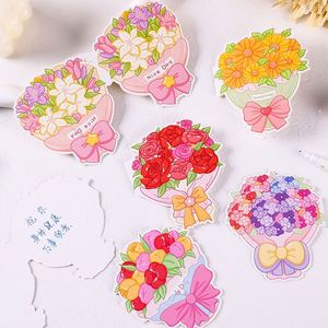 Tarjetas de Felicitación Plegables con Diseño Floral para Festivales, Tarjetas de Felicitación para Todas las Ocasiones, Tarjetas Universales para Floristerías y Reposterías - Product Image 1