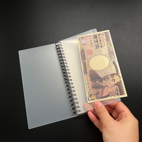 Portable sac à main en plastique givré cahier à spirale blanc A6 enveloppe de trésorerie Kit financier brochure de trésorerie livre de budget