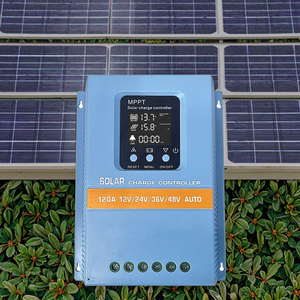 ตัวควบคุมการชาร์จพลังงานแสงอาทิตย์ MPPT 100A 48V พร้อมจอ <span class=keywords><strong>LCD</strong></span> และระบบป้องกันไฟฟ้าลัดวงจรสำหรับระบบพลังงานแสงอาทิตย์ รองรับกำลังไฟฟ้าจากแผงโซลาร์เซลล์สูงสุด 4000 วัตต์ - Product Image 1
