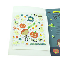 Servicio de Impresión de Libros de Actividades de Halloween para Niños Personalizados OEM con Impresión de Libros con Pegatinas Brillantes en la Oscuridad y con Relieve