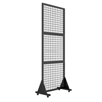 Présentoir à grille à 2 niveaux, support mural en maille double couche, panneau de grille métallique autoportant pour l'affichage de bijoux/photographies/œuvres d'art