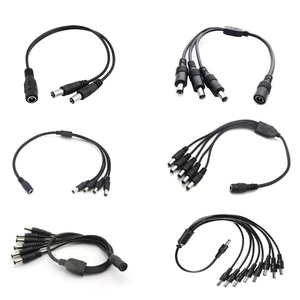 Adaptateur Répartiteur d'Alimentation DC 5.5x2.1mm 1 Femelle 2 Mâles pour Bandes LED Caméras CCTV Usage Industriel Conducteur en Cuivre Isolation PVC - Product Image 5