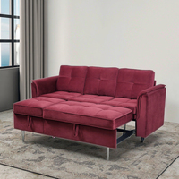 Sofá Cama Plegable en Forma de L con Ruedas, Mueble de Salón con Almacenamiento Montado en la Pared, Estilo Murphy, para Canadá, Australia y Nueva Zelanda