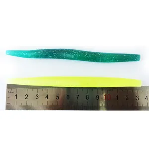 China customize Gradient colors 5"/6" Artificial Soft fishing Baits Senko worm bass fishing