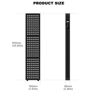 190 dati reali mw 1000W LED corpo intero pannello a infrarossi dispositivo 180 pz telecomando luce rossa terapia per testina in piedi - Product Image 6