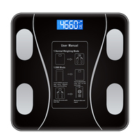 Balance de salle de bain électronique intelligente avec mesure du poids corporel et de l'IMC, capacité 180 kg, balance de pesée numérique pour la maison et le bureau