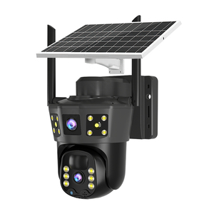 Caméra solaire de vidéosurveillance V360pro 4k 4g à double objectif et 3 écrans Caméra de sécurité solaire à carte SIM 4g - Product Image 1