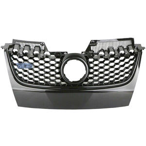 Rejilla delantera Volkswagen con acabado de fibra de carbono en plástico ABS para Jetta MK5 Golf 5 GTI 2006-2009 - Product Image 1