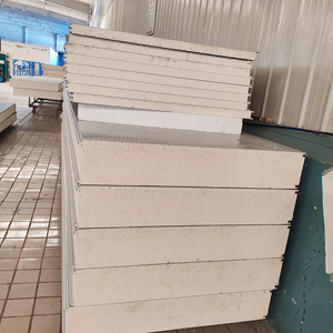 Tấm ốp tường tấm cách nhiệt <span class=keywords><strong>SIP</strong></span> Bảng điều chỉnh phòng lạnh đá len/PU /EPS Tấm bánh sandwich tấm lợp - Product Image 2