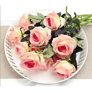Venta Directa al por Mayor de Flores Artificiales de Rosa de <span class=keywords><strong>Gran</strong></span> Calidad para Decoración de Paredes y Escenarios de Bodas - Product Image 2