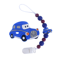 Promotion de qualité alimentaire minuscule tige bébé dentition soins bucco-dentaires molaire rongeur voiture breloques Silicone pour stylos