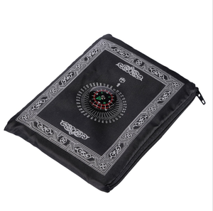 Новый образовательный толстый мусульманский напольный коврик для молитв портативный мусульманский Карманный коврик для молитв с компасом - Product Image 3