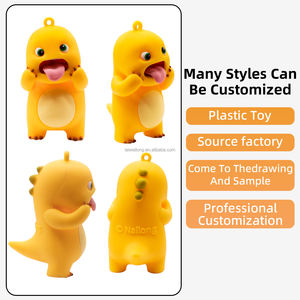 Figurine personnalisée de grande taille Dino <span class=keywords><strong>jaune</strong></span> mignon Pokemoned hautement restaurée 1:1 figurines Nailong Dragon de lait pour filles enfants cadeau - Product Image 2