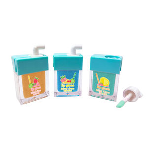 Etiqueta privada personalizada orgánica Vagen Linda forma de paja cuadrada brillo de labios brillante hidratante para niñas - Product Image 6