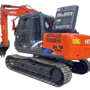 Excavadora usada japonesa original HITACHI ZX120 buenas condiciones de trabajo a la venta - Product Image 1