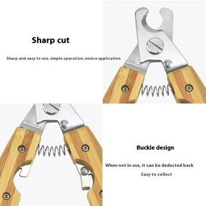 Cortaúñas portátil para gatos de alta calidad, gran oferta, nuevos cortaúñas para mascotas con forma de bambú y madera con promoción de alta calidad - Product Image 2