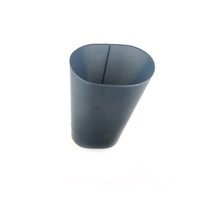 Tube filtrant métallique conique microporeux gravé avec précision sur mesure