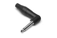 Connecteur de câble mono mâle AMPHENOL TM2RNJ-AU 1/4" à angle droit 90 degrés, plaqué or 6,35 mm, 10A, boîtier métallique, en stock