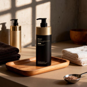 Bouteilles de luxe vides pour <span class=keywords><strong>shampoing</strong></span>, lotion et nettoyant visage 800ml/500ml – Emballage cosmétique écologique en PET cylindrique avec pompe à lotion - Product Image 1