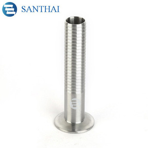 Santhai Chất Lượng Tốt Nhất 304 Ống Thép Không Gỉ Kết Nối Nhanh Chóng Ferrule Vệ Sinh Dài loại Tri Kẹp Ống Nối - Product Image 2