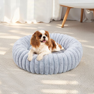 אופנה יוקרה כל העונה עם מיטת קטיפה רכה כרית לחתולים קטנים עם מיטה נשלפת מחצלת קנל ספה תבנית מוצק כלב - Product Image 5