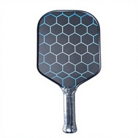 En stock 2026 Raquette de pickleball personnalisée en fibre de carbone 16 mm Noyau en nid d'abeille PP Impression de logo Vente en gros OEM Usine