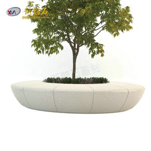 Nuevos Materiales de Construcción de Piedra, Jardinera de Hormigón UHPC XMS006, Jardinera para Exteriores con Iluminación - Product Image 4