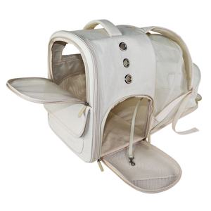 Versátil estilo casual 10kg Cremallera sólida EXPANDIBLE Mochila multifuncional para mascotas expandible de tres aperturas de Vietnam - Product Image 4