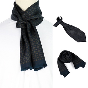 Offre Spéciale personnalisé hommes <span class=keywords><strong>Ascot</strong></span> Floral Paisley 100% <span class=keywords><strong>soie</strong></span> Jacquard tissé cadeau cravate cravate et écharpe ensemble - Product Image 1