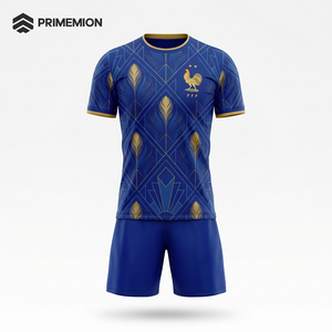 Maillots de football personnalisés 2026 pour hommes – Tenues de football respirantes 100 % polyester – Maillot de l'équipe de <span class=keywords><strong>France</strong></span> - Product Image 1