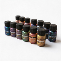 Peinture acrylique iridescente caméléon multi-tons en bouteille pour artistes, dessin à la main, décoration, peinture personnalisée