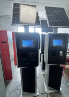 Fabricant de kiosques Kiosque de paiement pour stationnement de voiture avec système solaire Station de paiement pour l'extérieur Kiosques de paiement sans espèces IP65 IK07