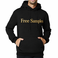 Hoodie Homme Personnalisé avec Logo, Coupe Ample et Épaisse, Couleur Unie, Impression en Relief, Taille Plus, Hiver, Vente en Gros Usine
