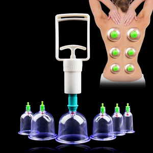 6 ventosas para masaje con ventosas al vacío, kit con bomba, masaje corporal anticelulítico - Product Image 2