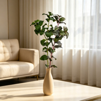 Branche de menthe artificielle à tige unique de 25 pouces, feuillage décoratif, fausses tiges d'herbes pour ornement de table