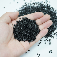 Granulés de PC ignifuges V0 noirs brillants pour marquage laser, résine de polycarbonate, fournisseur de plastique technique