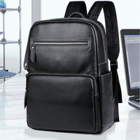 Mochilas de Viaje Personalizadas al por Mayor con Logotipo, Mochila Multifuncional de Cuero Genuino, Impermeable, de Gran Capacidad para Portátil
