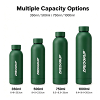 Gobelet isotherme en acier inoxydable personnalisé, écologique, 11 oz, 17 oz, 25 oz, 32 oz, bouteille d'eau sport à double paroi isolée sous vide