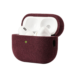 Étui de luxe en cuir suédé Alcan Tara pour AirPods Pro, étui pour écouteurs Alcan Tara pour AirPods Pro 3, housse en cuir pour casque - Product Image 3