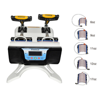 Imprimante à Sublimation Double Station 5 en 1, Promotion de célèbre, Machine d'impression à Sublimation pour tasses 6oz/9oz/11oz/12oz/17oz