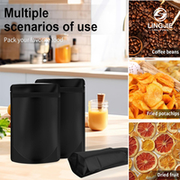 Prix d'usine, en stock, sacs d'emballage alimentaire en plastique multicolores en aluminium, refermables, à fond plat, avec fermeture éclair