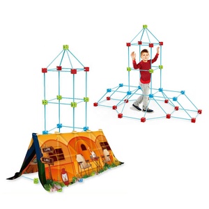 Bloques de Construcción Creativos de Tubos para Niños, Juguete de Construcción de Túneles y Castillos, Kit de Construcción de Casas de Juego para Interiores y Exteriores - Product Image 1