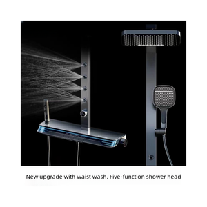 Комплект серого 5-функционального распылителя для ванной - Product Image 3