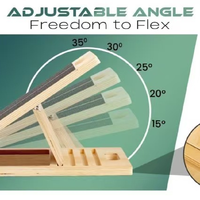 Nouvelle planche d'étirement en bois massif 2026 pour usage domestique, planche inclinable en bois réglable pour l'étirement des mollets à la salle de sport
