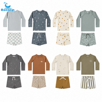 Zomer Infant Zwempak Groothandel Peuter Jongens Lange Mouwen Romper Zwemkleding Kinderkleding