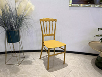 Chaises en plastique empilables Napoléon modernes et colorées, durables, pour les mariages, les banquets, les hôtels et les restaurants