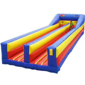 Pista de carreras de fábrica de alta calidad, equipo inflable de Bungee Run, Bungee inflable de doble carril a la venta