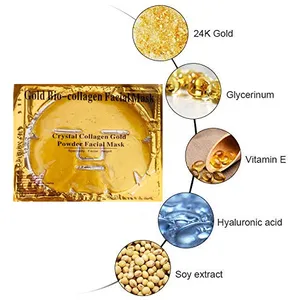 신제품 뷰티 화장품 페이스 마스크 페이퍼 시트 페이셜 마스크 콜라겐 크리스탈 코리아 퍼스널 스킨 케어 보습 24k 골드