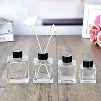 50ML 100ML 150ML 200ML, flacon d'aromathérapie classique, rond, carré, clair, diffuseur de parfum en verre, pour la maison